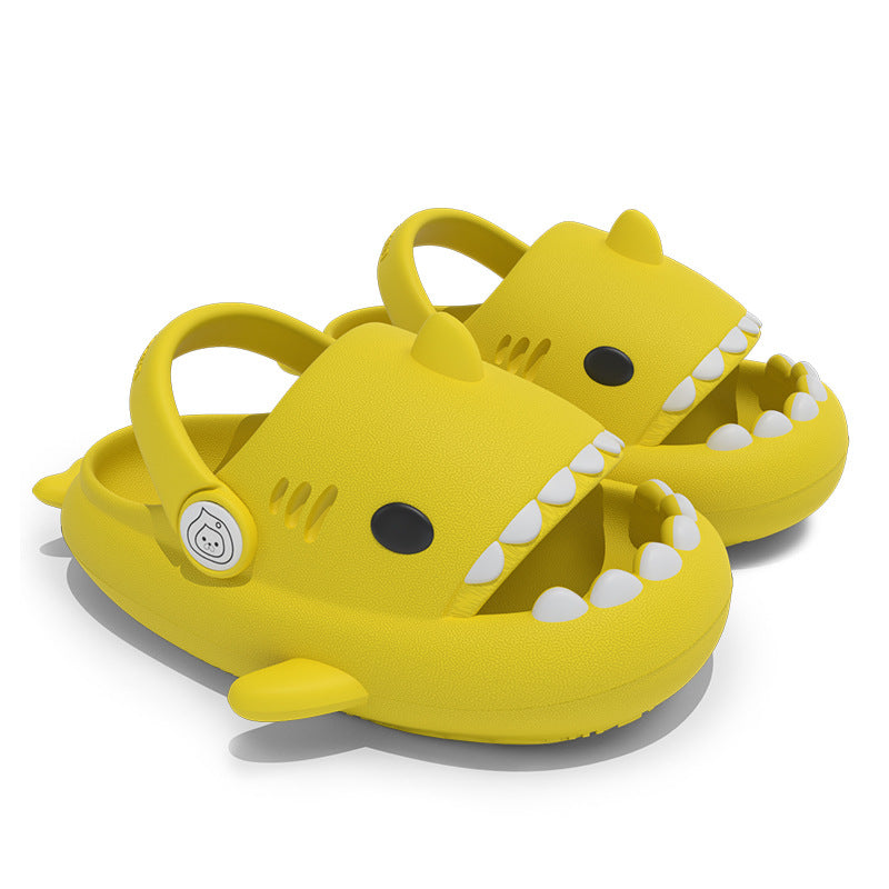 yellow color Kids Summer Shark Sandals