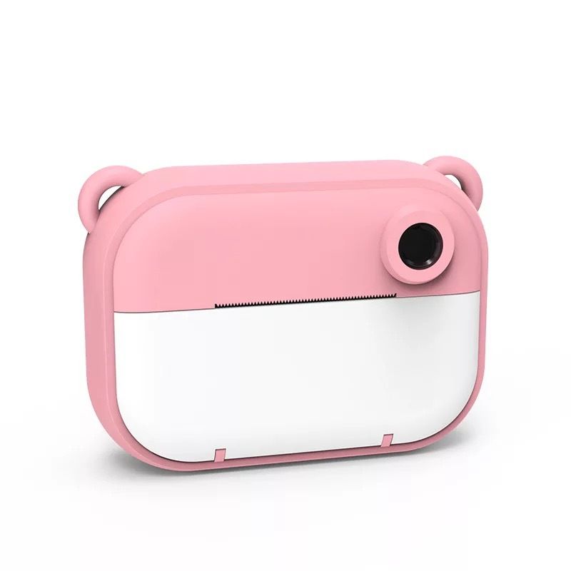 pink Kids Instant Print Camera with no ink 