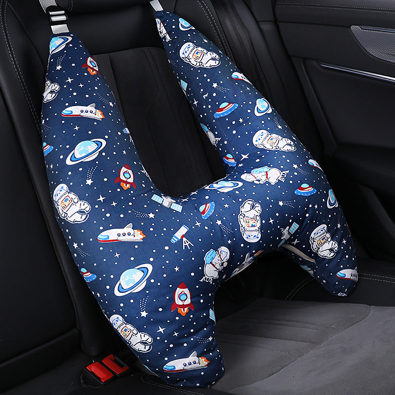 space H Shape Car Headrest Pillow