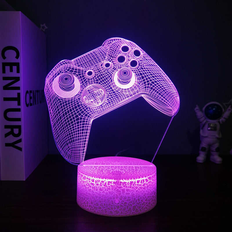 purple Game Controller 3D Night Light