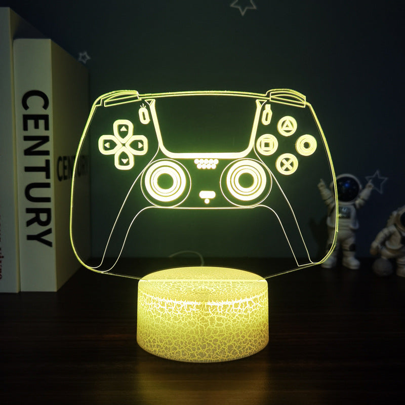 yellow Game Controller 3D Night Light