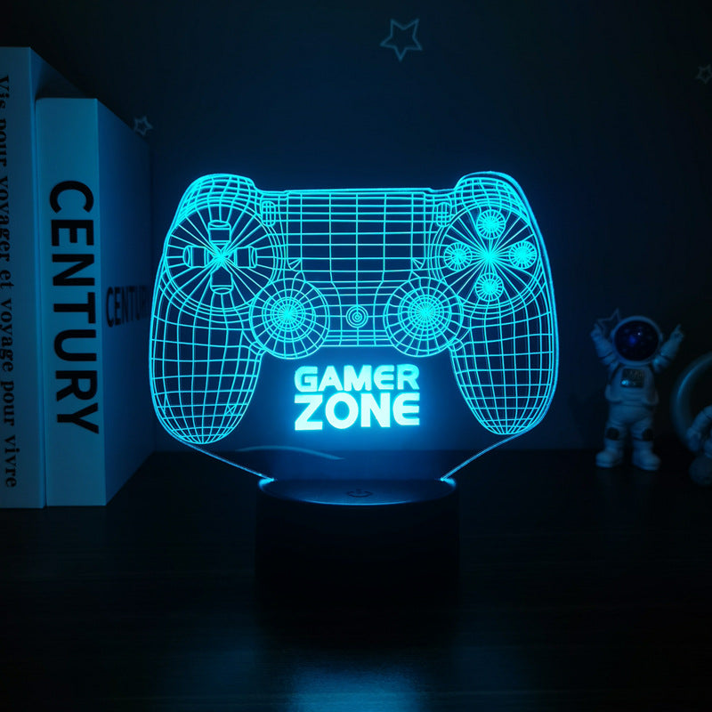 blue Game Controller 3D Night with game zone