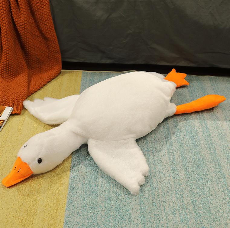 white colored Goose Doll Pillow