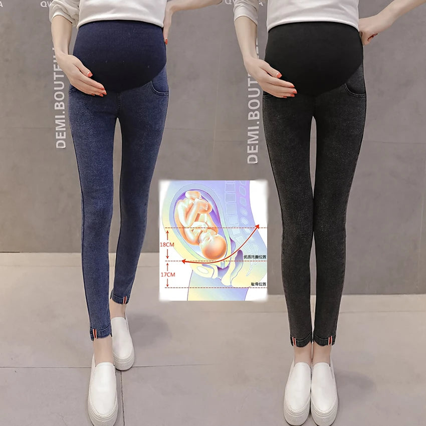 Denim Jeans Maternity Pants For Pregnant