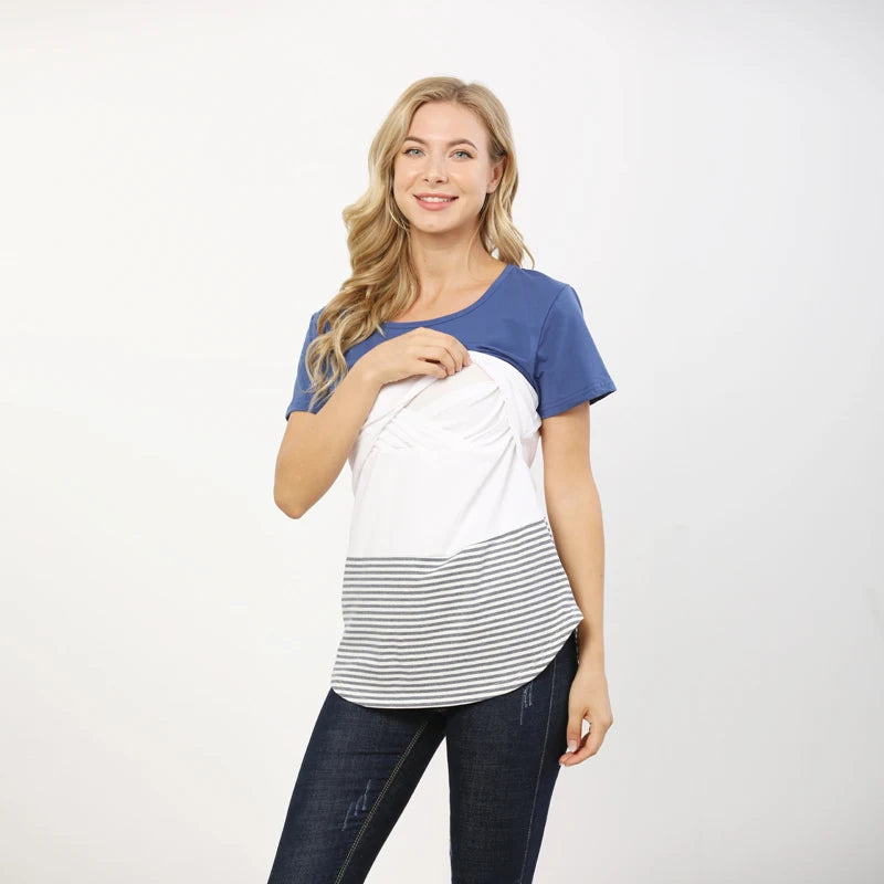 Maternity Casual Clothes Cotton Nursing T-shirt