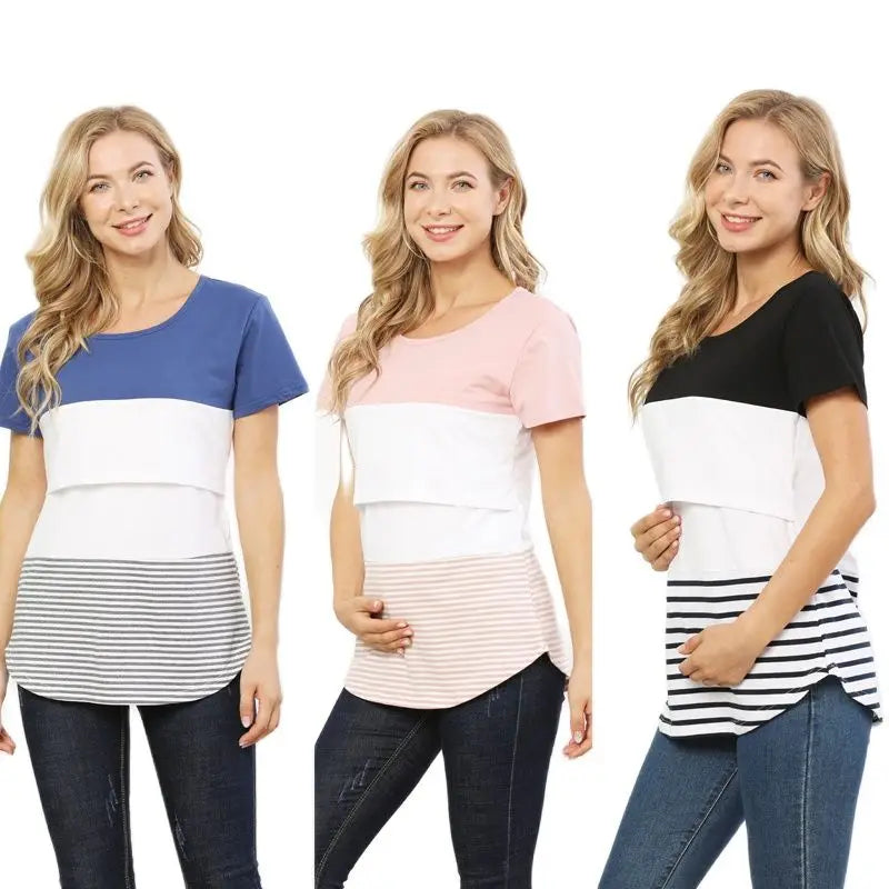 Maternity Casual Clothes Cotton Nursing T-shirt