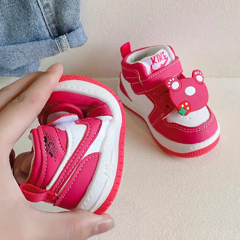 Girls Casual Shoes Toddler Soft Bottom First Walking Shoes