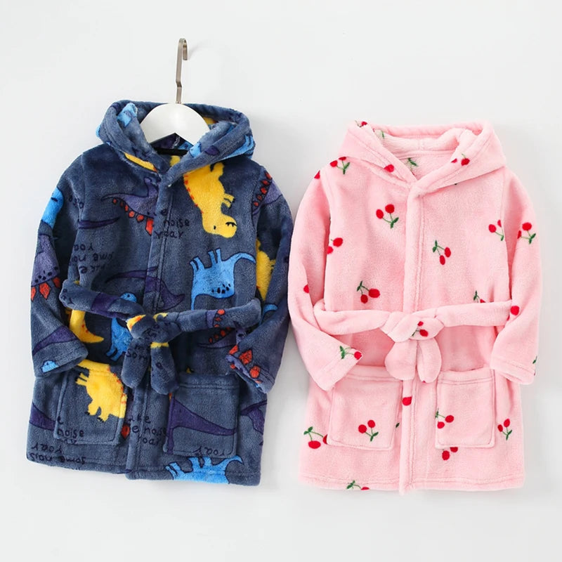 Children Bath Robes Flannel Kids Robe